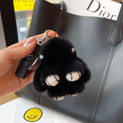 Llavero Colgante Conejo Peluche Mink Red Viral - Image 35