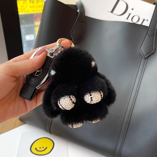 Llavero Colgante Conejo Peluche Mink Red Viral - Image 35