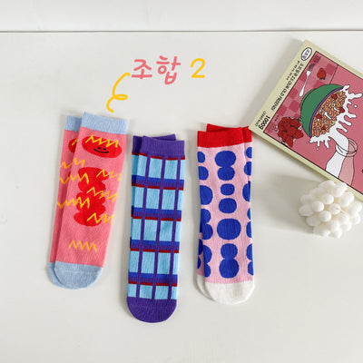 Calcetines Infantiles a Rayas con Diseño Graffiti - Image 14