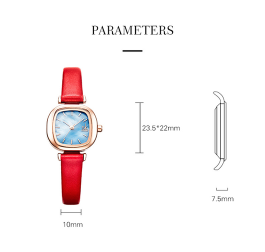 Reloj de Pulsera Cuadrado Impermeable para Mujer Estudiante - Image 14
