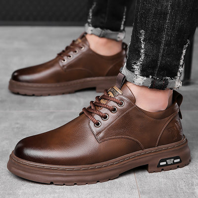 Zapatos Casuales de Cuero para Hombre con Diseño Retro - Image 12