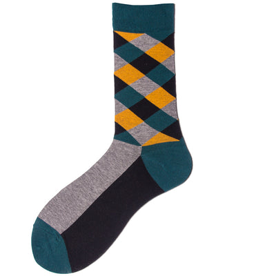Calcetines de Tubo Diamante Coloridos para Parejas - Image 12