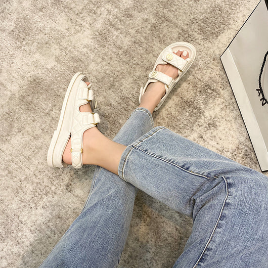 Sandalias Romanas Huecas con Hebilla para los Dedos - Image 12