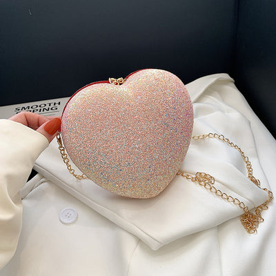 Bolso de Cristal Brillante con Lentejuelas Durazno - Diseño Elegante y Puro - Image 10