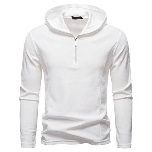 Sudadera Casual con Cierre Medio y Capucha - Manga Larga Colores Sólidos - Image 18