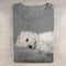 Camiseta Casual para Hombre con Estampado de Perro