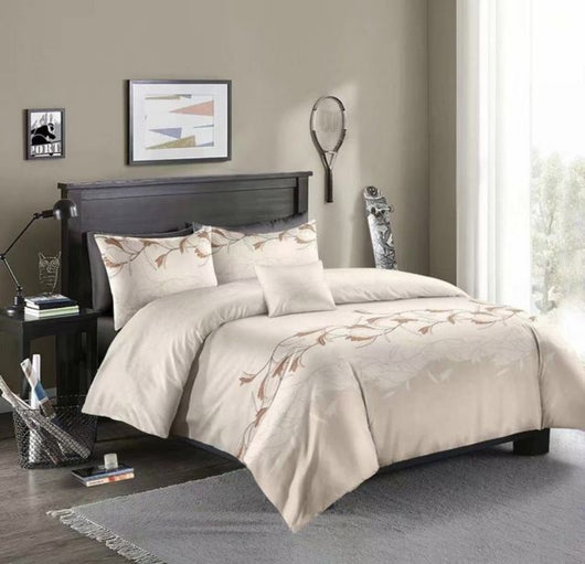 Juego de Cama Tres Piezas Negro Liso Premium - Image 13