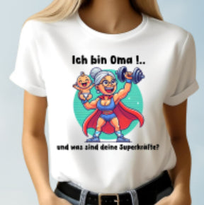 Camiseta Blanca con Estampado Publicitario de Manga Corta - Image 2
