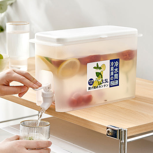 Jarra Dispensadora de Agua Fría con Grifo - Contenedor de Gran Capacidad para Bebidas - Image 11