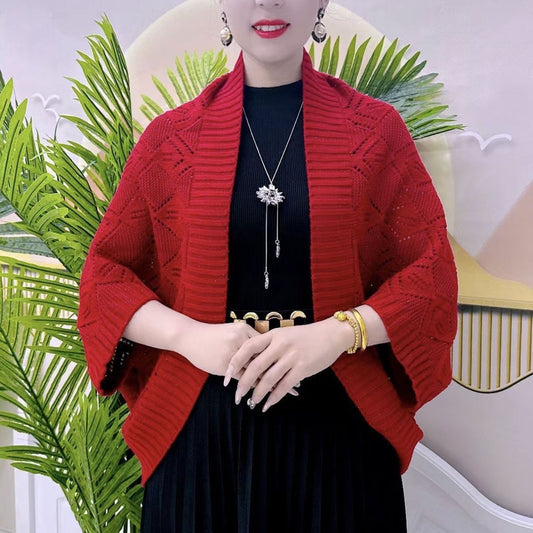 Cardigan Elegante de Punto Otoño Invierno - Chal Versátil para Combinar - Image 2