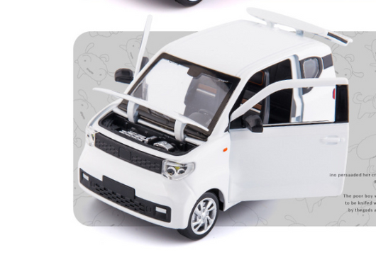 Miniatura de Colección Wuling Hongguang MiniEV con Luz, Sonido y Dirección Funcional - Image 6