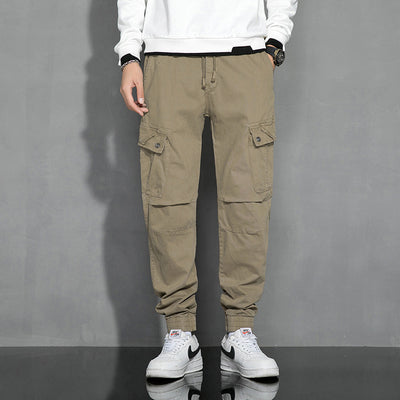 Pantalones Casuales Retro Japoneses con Cintura Elástica para Primavera y Otoño - Image 6