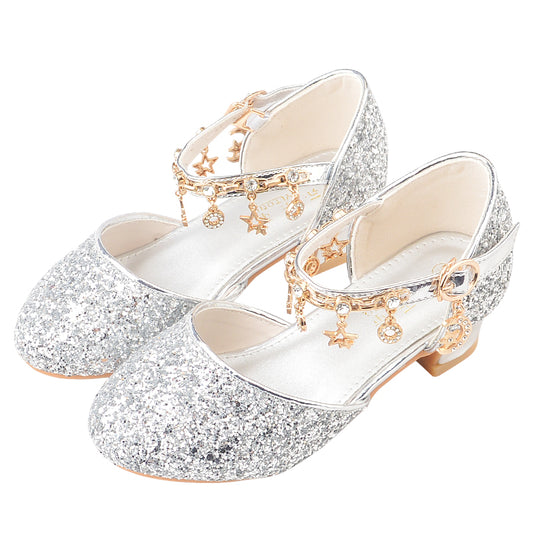 Zapatos de Cristal para Niñas - Tacones Elegantes Infantiles
