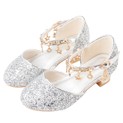 Zapatos de Cristal para Niñas - Tacones Elegantes Infantiles