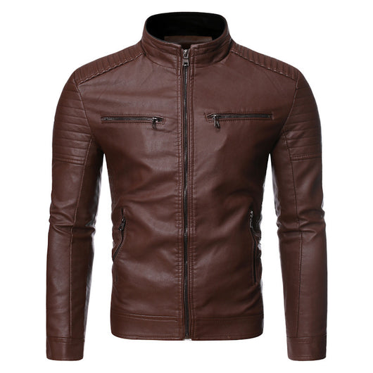 Chaqueta de Cuero para Motocicleta Talla Grande - Image 6