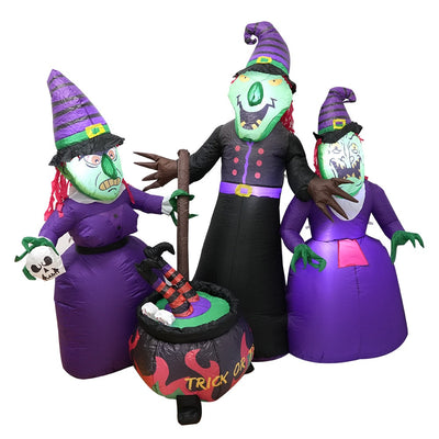 Decoración Inflable Luminosa de Bruja de Halloween - Image 5