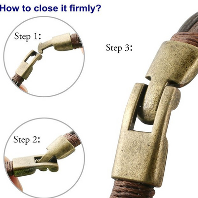 Pulsera de Cuero Trenzado Estilo Vintage para Hombre - Image 11
