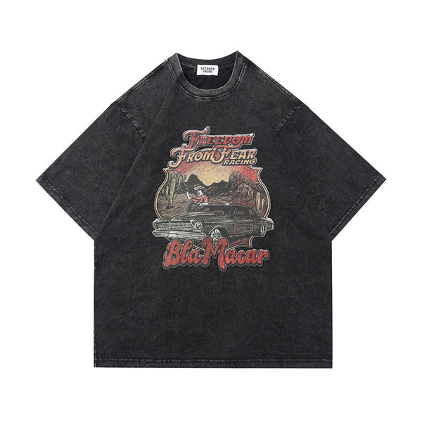 Camiseta Estampada de Manga Corta para Hombre