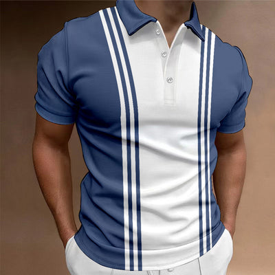 Playera Casual para Hombre con Cuello Solapa y Botones - Image 9
