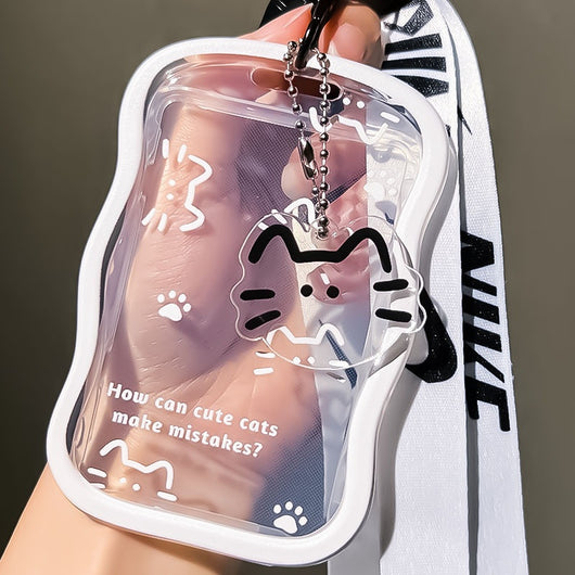 Funda Protectora para Carnet Estudiantil con Diseño Minimalista Gato - Image 11