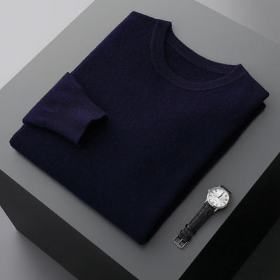 Suéter de Cuello Redondo 100% Cashmere para Hombre - Otoño e Invierno - Image 7