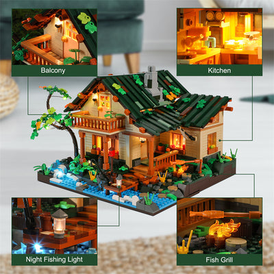 Casa Lakeside con Iluminación LED - Juego de Construcción Educativo - Image 8
