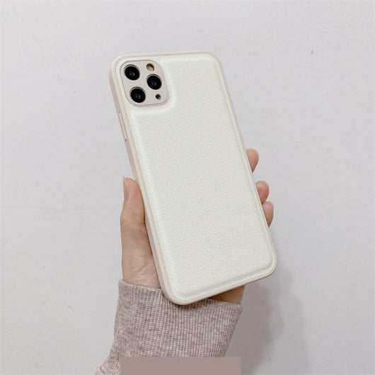 Funda de Celular con Textura de Cuero Premium en Color Sólido - Image 12