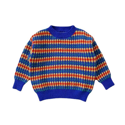 Suéter Infantil Cuello Redondo Rayas Arcoíris - Image 5