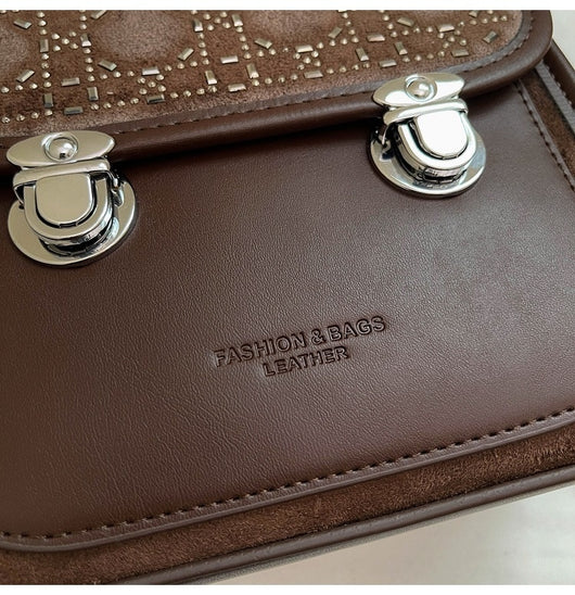 Bolsa Mensajera Cuadrada Texturizada para Mujer - Compacta y Versátil - Image 23