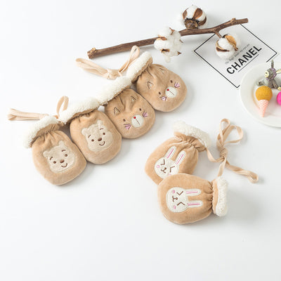 Guantes Protectores con Dedos Libres y Cuello Cálido para Niños