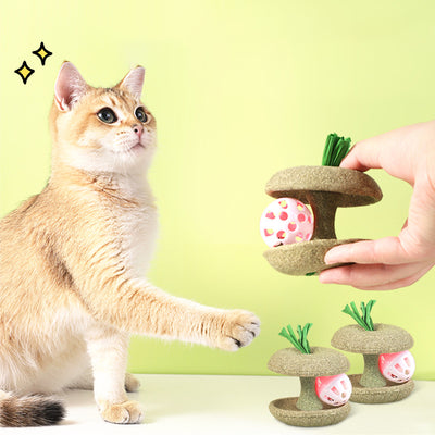 Juguete de Hierba Gatera Comestible con Campana - Juego Interactivo para Gatos - Image 3