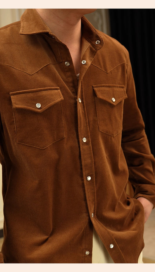 Camisa Casual de Negocios para Hombre en Algodón Puro con Tejido Texturizado - Image 7