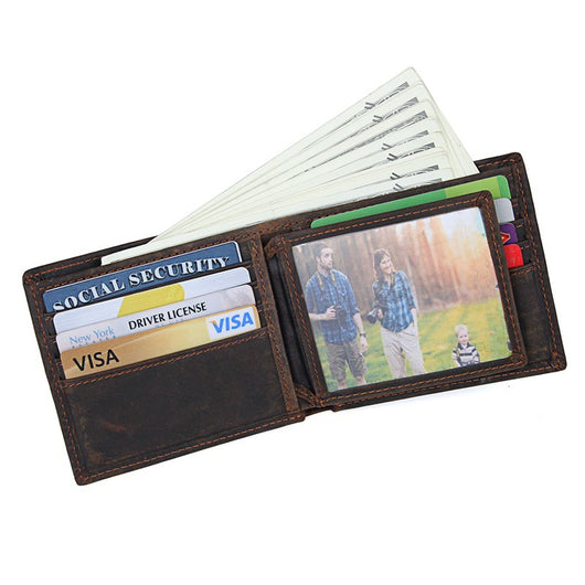 Billetera Vintage para Hombre en Cuero Crazy Horse - Multifuncional - Image 14