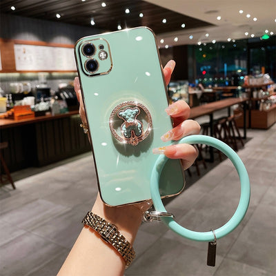Funda Protectora Lujo Oso Brillante con Cristales Electrochapados - Image 24