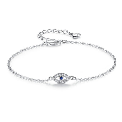 Pulsera de Plata Esterlina Ojo de Demonio con Cruz - Diseño Trending - Image 10