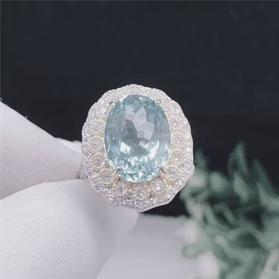 Anillo de Plata con Topacio Azul Incrustado - Image 4