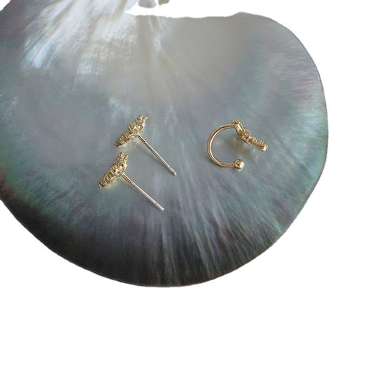Aretes Micro Abeja Dorada con Incrustaciones Delicadas - Image 5