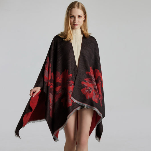 Chal Dividido Jacquard Grueso y Cálido - Estilo Europeo y Americano - Image 36