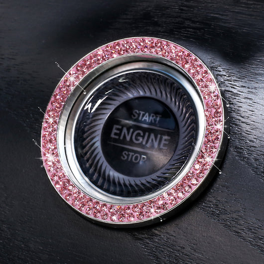 Anillo Decorativo con Diamantes para Botón de Arranque de Auto - Accesorios para Mujeres - Image 25