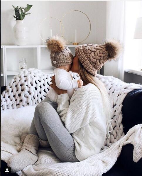 Gorro Tejido Cáñamo Familia - Diseño Coordinado Padre e Hijo - Image 9