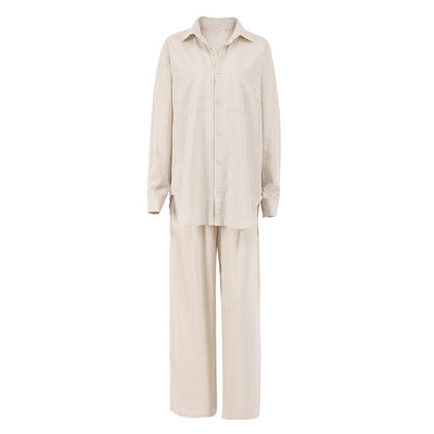 Traje Ejecutivo de Algodón: Camisa y Pantalón de Dos Piezas - Image 8