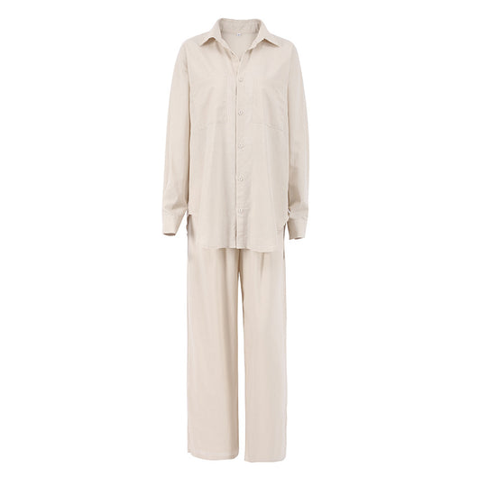 Traje Ejecutivo de Algodón: Camisa y Pantalón de Dos Piezas - Image 8