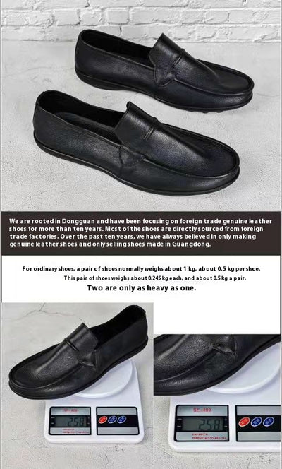 Zapatos Casuales de Cuero con Suela Suave para Hombre - Image 10