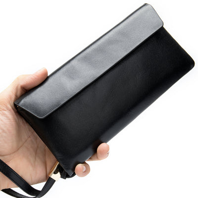 Billetera de Cuero Genuino Retro con Múltiples Compartimientos - Image 7
