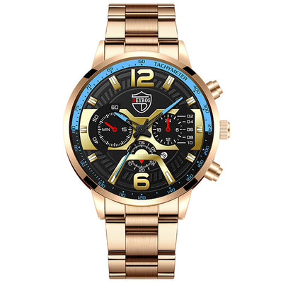Reloj de Negocios Hombre Acero Inoxidable con Calendario Cuarzo - Image 6