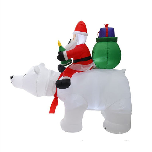 Decoración Navideña Inflable Santa Claus con Luz LED - Soldado Navideño para Jardín - Image 11