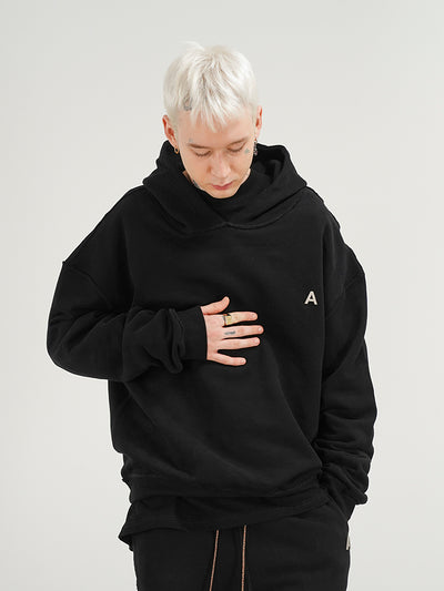 Sudadera con Capucha Minimalista para Hombre con Detalles en Línea Invertida - Image 2