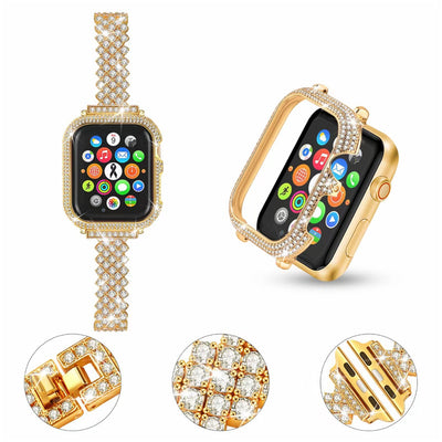 Correa de Reloj de Diamantes y Cristales Metálica - Image 7