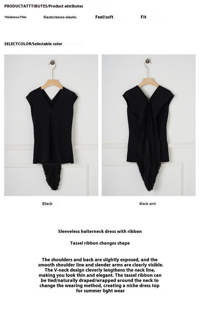 Traje Falda Blusa Sin Mangas Mujer Casual Elegante - Image 29