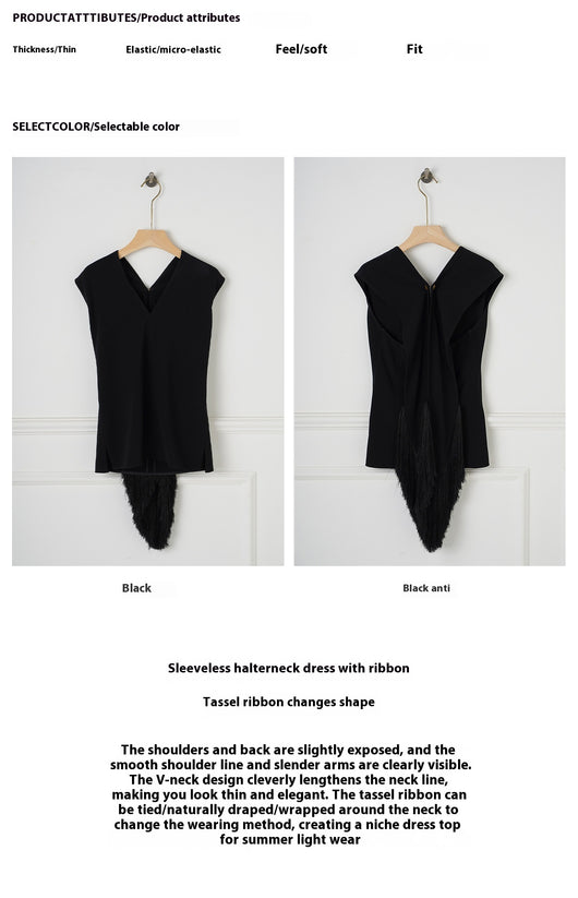 Traje Falda Blusa Sin Mangas Mujer Casual Elegante - Image 29